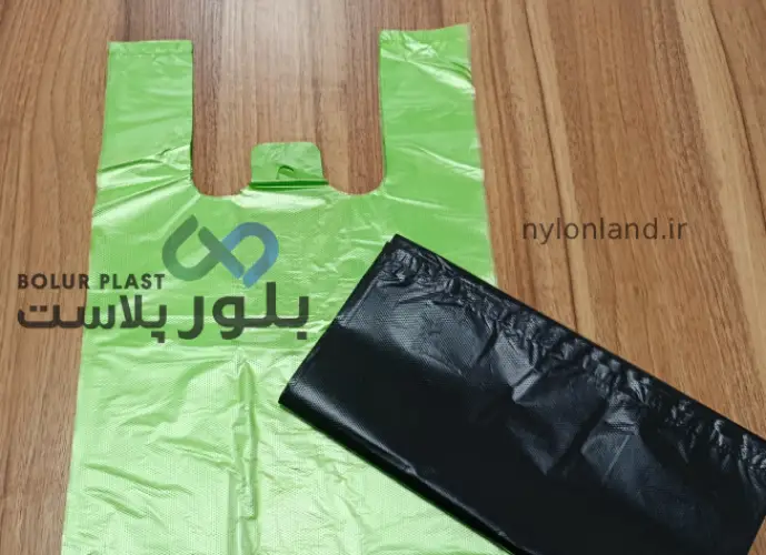 نایلکس مشکی و رنگی دسته دار